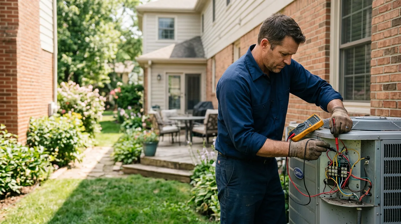 HVAC technician working near Yellow Spring, WV
